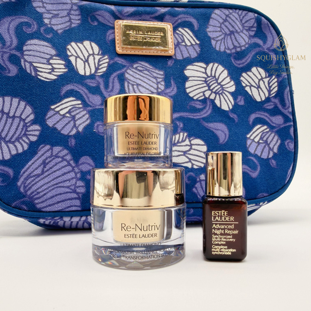 Estee Lauder Ultimate Diamond Set Eye 5ml + Soft Creme 15ml + ANR 7ml BATCH AA4